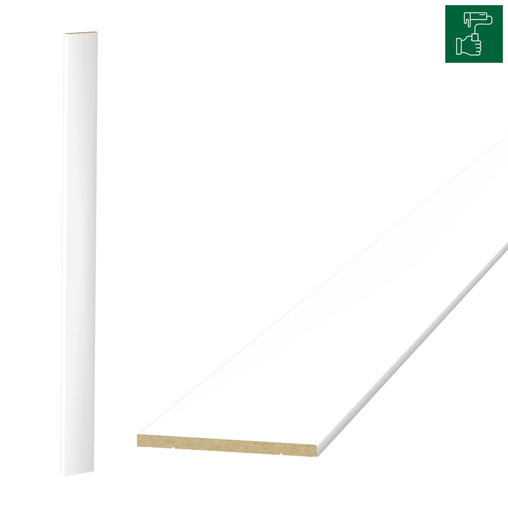 PRÓBKA 20 CM - Listwa boazeryjna ELEGANT, boazeria ścienna do malowania