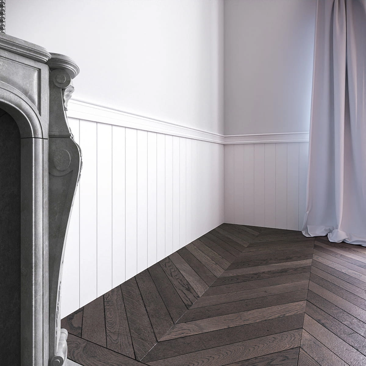 Lakierowana boazeria angielska PURE, zestaw listew boazeryjnych MDF - wymiary 200 x 109 cm pol_pl_Lakierowana-boazeria-angielska-PURE-zestaw-listew-boazeryjnych-MDF-wymiary-200-x-109-cm-3511_4