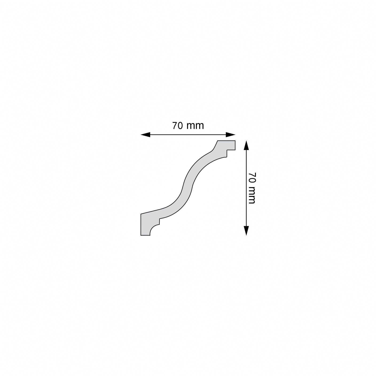 Listwa gzymsowa gładka Creativa LGG-42