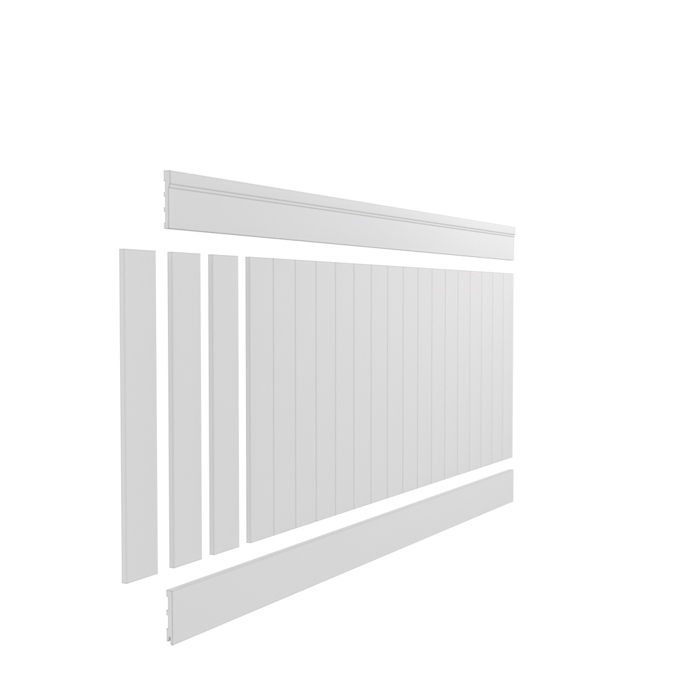 Lakierowana boazeria angielska PRIME-3, zestaw listew boazeryjnych MDF - wymiary 200 x 94 cm