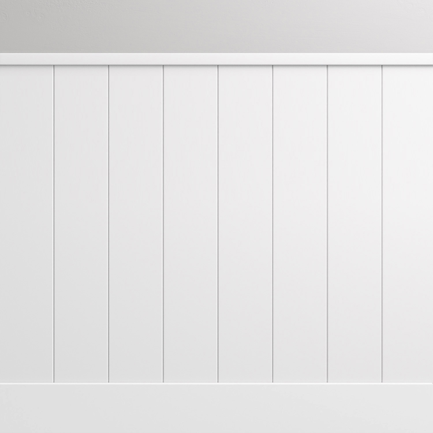 Boazeria angielska lakierowana MDF - zestaw listew boazeryjnych z listwą przypodłogową i wieńcem - długość 187,5 cm / wysokość 95 cm (model Nova Slim)