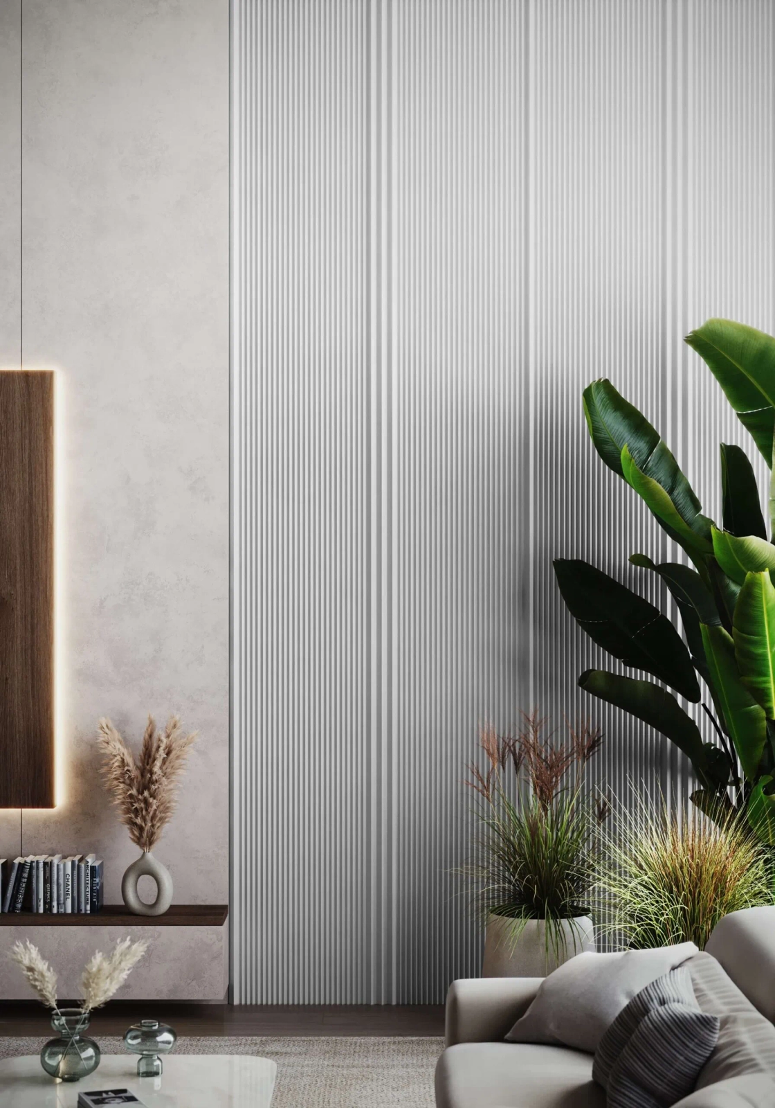 Panel lamelowy WP003AP biały RAL 9003 wym. 270 x 2.5 x 4.5 cm, z PolyForce