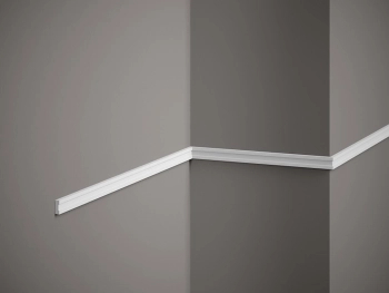 Listwa ścienna MDD316 biała wym. 200 x 0.5 x 1.5 cm, z ProFoam
