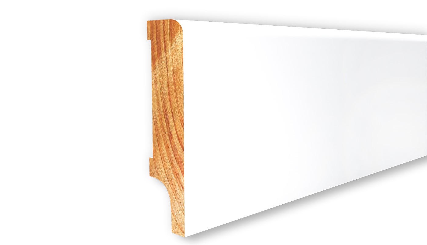 Listwa przypodłogowa drewniana lakierowana Lapis 60 (240 cm x 6 cm x 1,6 cm) iglaste