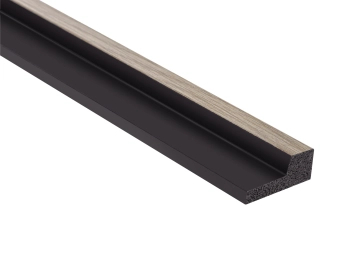 Prawe zakończenie lameli Dąb Szary L0103R wym. 270 x 2.9 x 1.2 cm, z PolyForce, kolor szary dąb