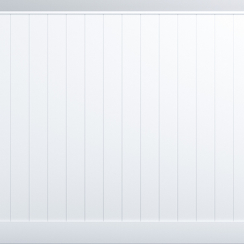 Boazeria ścienna MDF do malowania - długość 200 cm / wysokość 114.5 cm (zestaw Plano XL / Elegant / Duo) + Farba biały RAL9016