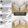 Listwa przypodłogowa MDF lakierowana biała z wodoodporną powłoką TRIO SLIM 6cm - ostatnie 18 metrów