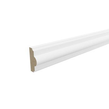 Próbka 20 cm - Listwa ścienna dekoracyjna MDF biała 4 cm