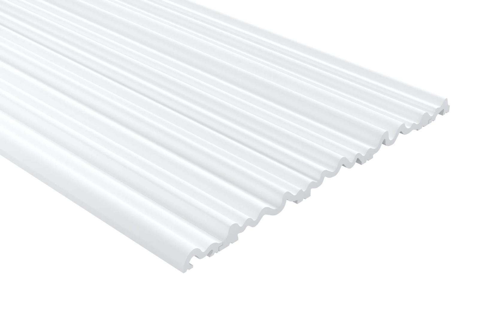 Panel Aria WP005P RAL 9003 wym. 270 x 1.9 x 25 cm, z PolyForce