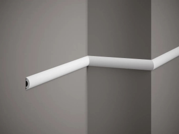 Listwa ścienna MD031 biała wym. 200 x 1 x 3 cm, z PolyForce