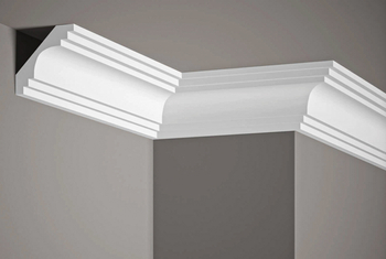 Listwa sufitowa MDB152 biała wym. 200 x 7.6 x 7.6 cm, z ProFoam