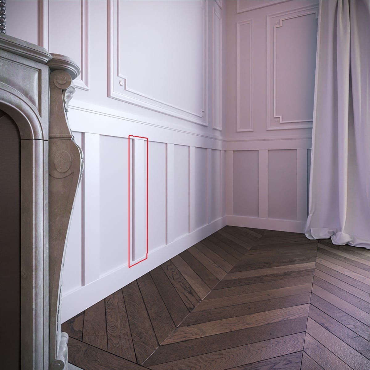 Listwa boazeryjna PRIME lakierowana 10 cm