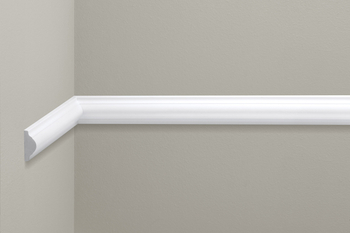 Listwa ścienna Creativa LNG-09, biała, wym 4 x 2 x 240 cm