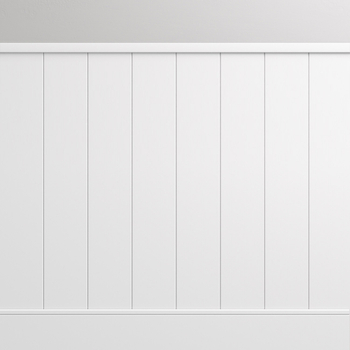 Nowoczesna boazeria ścienna MDF lakierowana – styl angielski - zestaw listew z listwą przypodłogową - długość 225 cm / wysokość 95 cm (model Nova Slim)