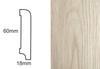 Listwa przypodłogowa fornirowana nielakierowana CP60 (240 cm x 6 cm x 1,8 cm) dąb