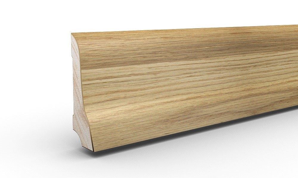 Listwa przypodłogowa fornirowana lakierowana LP70 (240 cm x 7 cm x 2,5 cm) dąb