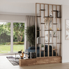 Regał przestrzenny z lameli 250x63 cm w zestawie z półkami, Dąb Saragossa