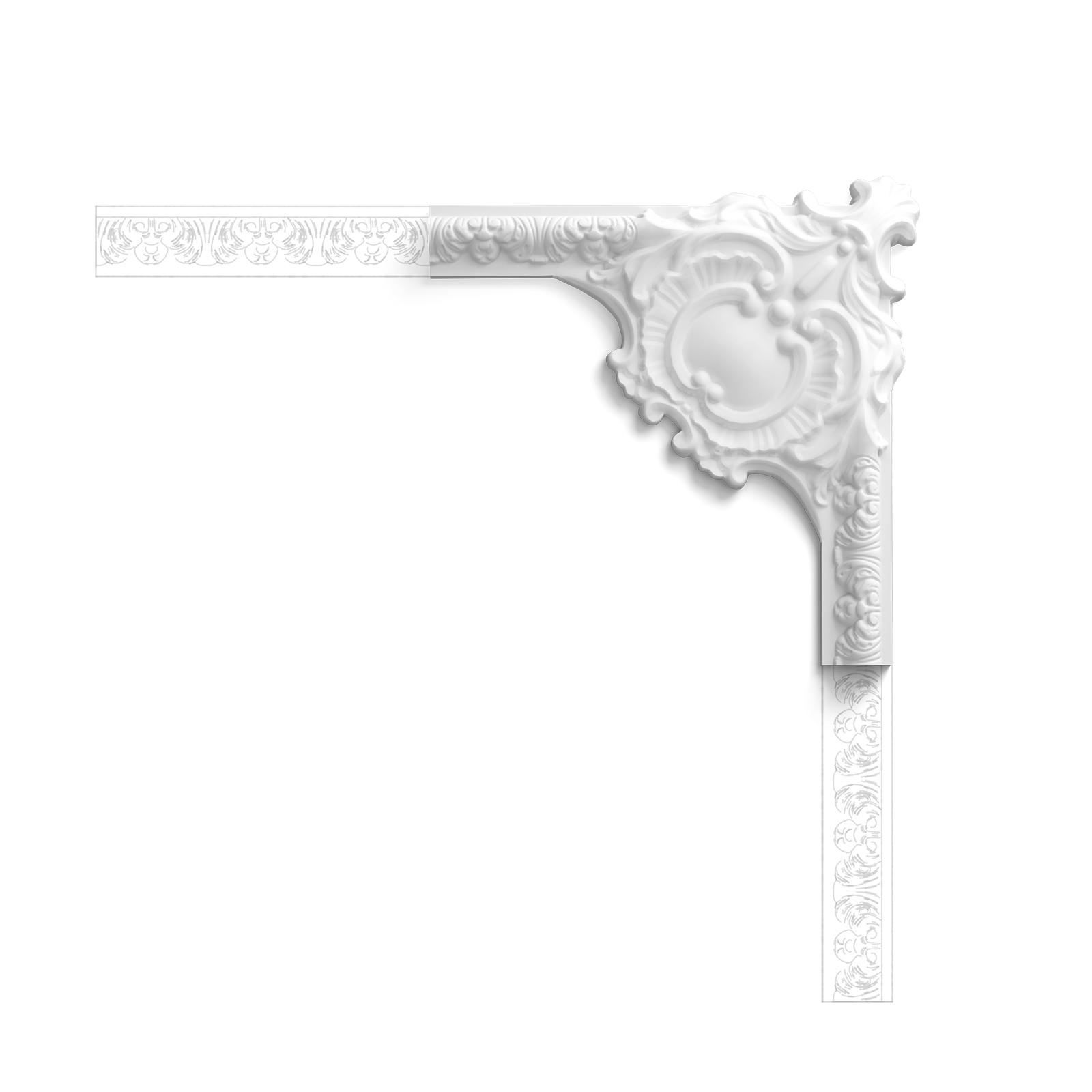 Narożnik listwy ściennej Orac Decor P3020A