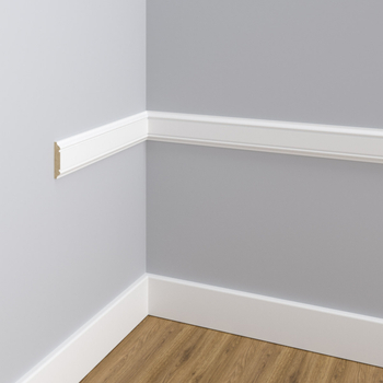 Listwa ścienna MDF biała 6cm