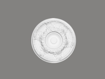 Rozeta sufitowa B3033 biała o wysokości 5.4 cm, z ProFoam