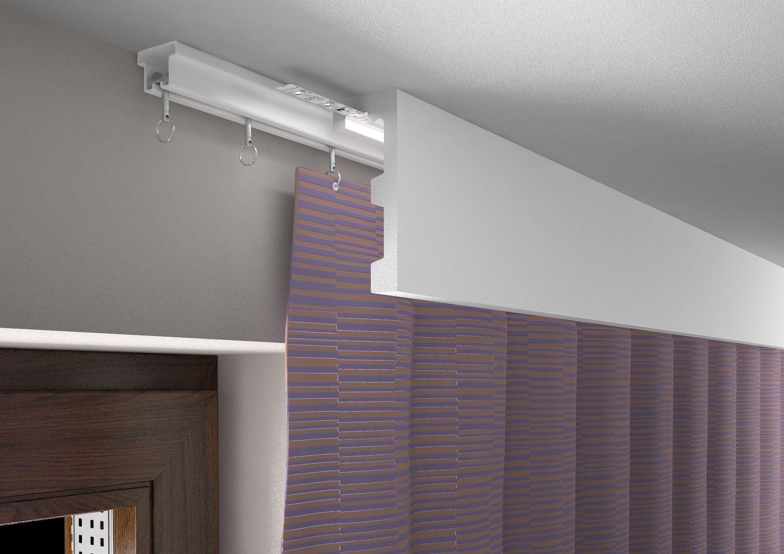 LK-01 CREATIVA Maskownica do Karnisza, listwa maskująca LIGHTBLOCKER® | 300cm