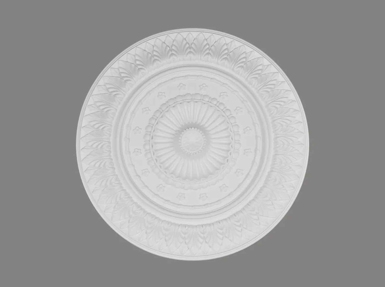 Rozeta sufitowa B3050 biała o wysokości 5.3 cm, z ProFoam