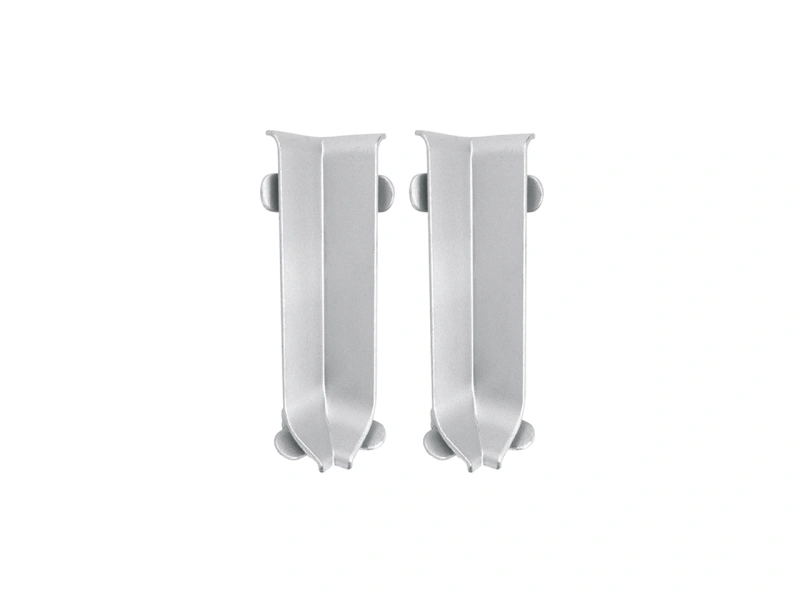 Narożniki wewnętrzne listwy podłogowej Creativa LP100 kolor aluminium 2 szt