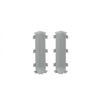 Narożnik wewnętrzny listwy podłogowej Creativa LP80 szary RAL7035 - 2 szt