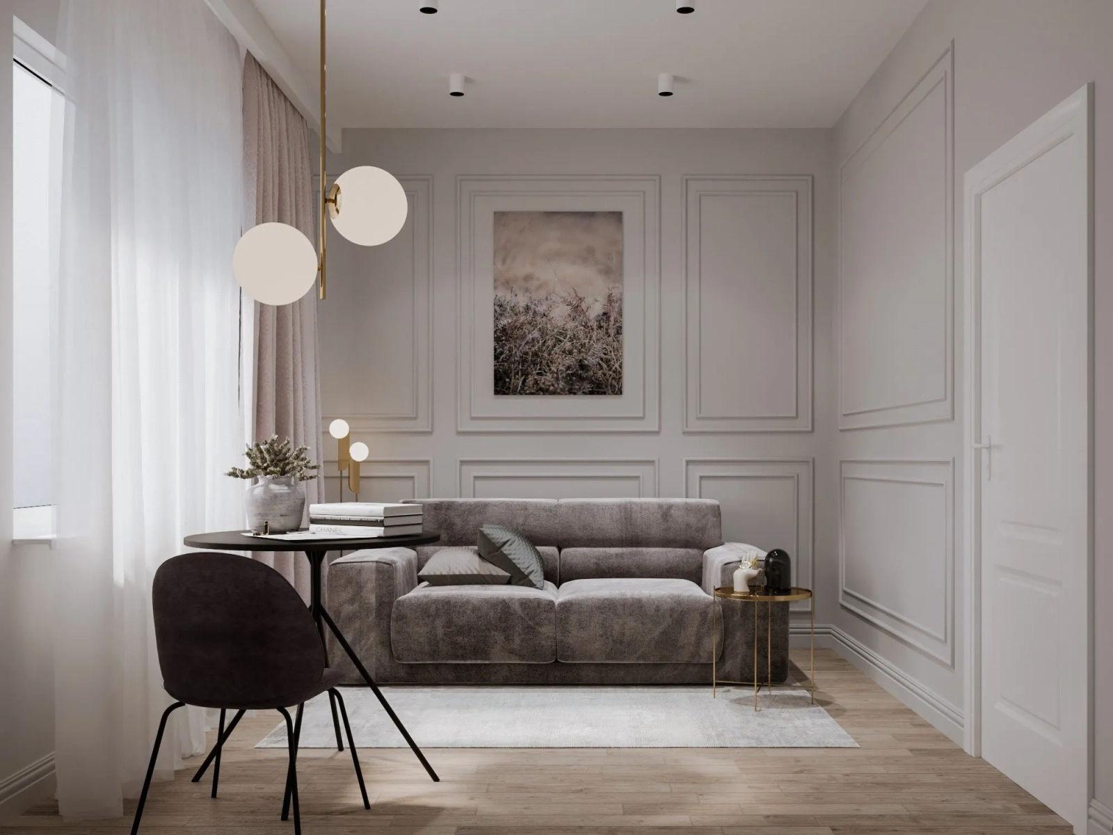 Maskownica karnisza QL046 biała wym. 240 x 5 x 12 cm, z PolyForce