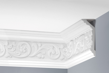 Listwa sufitowa zdobiona Creativa LGZ-08, wym. 15.9 x 6.5 x 240 cm