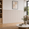 Boazeria ścienna LOFT do malowania - długość 200 cm, wysokość 114,5 cm + Farba Cappuccino