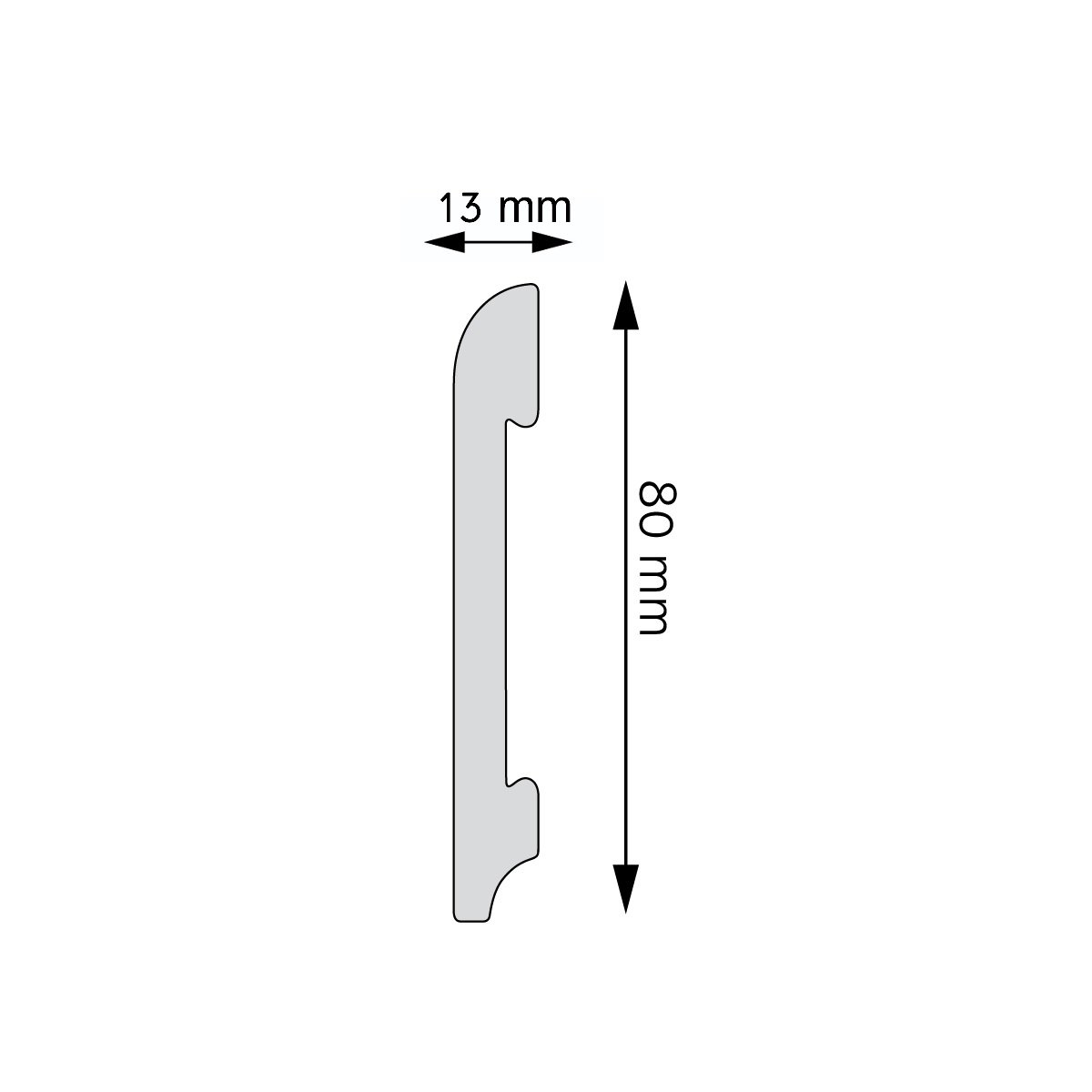 Listwa przypodłogowa, cokół Creativa LPC-11 / 244cm