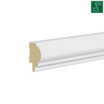 PRÓBKA 20 CM - Listwa wieńcząca do boazerii ściennej do malowania LUMO