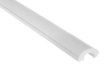 Lewe zakończenie panela ściennego WP001LP Duna biały RAL 9003 wym. 270 x 1.32 x 3.1 cm, z PolyForce