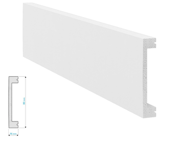 Listwa przypodłogowa i naścienna Krome PN8016 (240 cm x 8 cm x 1,6 cm) polistyren pokryty polimerem