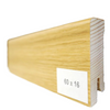 Drewniana listwa przypodłogowa lakierowana 60/16 (240 cm x 6 cm x 1,5 cm) Jesion