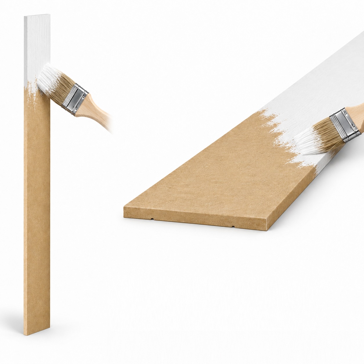 Listwa boazeryjna ELEGANT LONG, boazeria ścienna MDF, do malowania, 244x10 cm