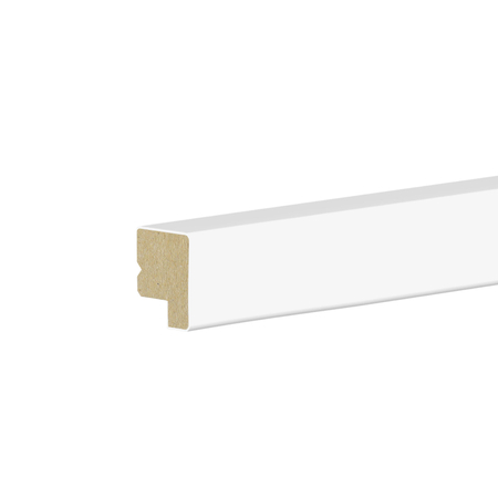 PRÓBKA 20 CM - Listwa wieńcząca do boazerii ściennej MDF - PLANO - Biała Premium