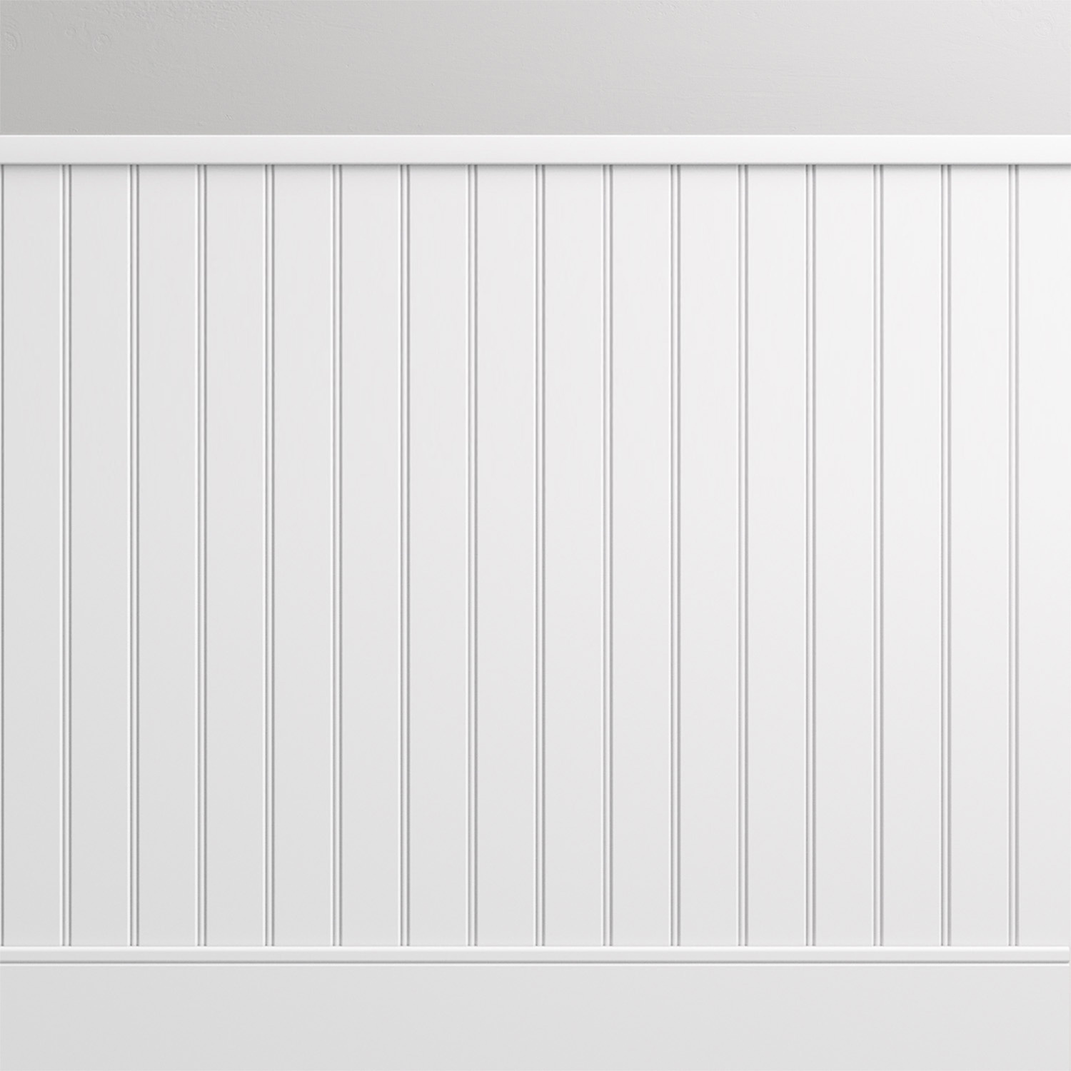 Nowoczesna boazeria ścienna MDF lakierowana – styl angielski - zestaw listew z listwą przypodłogową - długość 225 cm / wysokość 95 cm (model Nova-1 Slim)