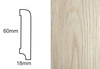 Listwa przypodłogowa fornirowana nielakierowana CP60 (240 cm x 6 cm x 1,8 cm) dąb