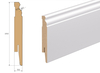 PRÓBKA 20 CM - Listwa przypodłogowa do malowania - ESTILO 12cm