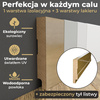 PRÓBKA 20 CM - Listwa przypodłogowa MDF lakierowana biała z wodoodporną powłoką PRIMA 10cm