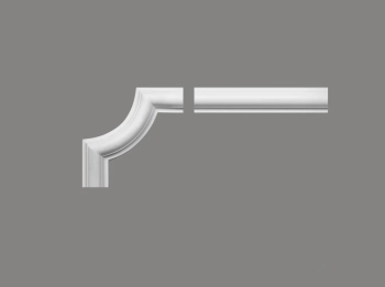 Narożnik MDD332-13 biały wym. 15.5 x 4.1 x 15.5 cm, z ProFoam