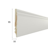 Listwa przypodłogowa drewniana PW95 P9H27362A (220 cm x 9,5 cm x 1,6 cm) iglaste lakierowane białe półmatowe