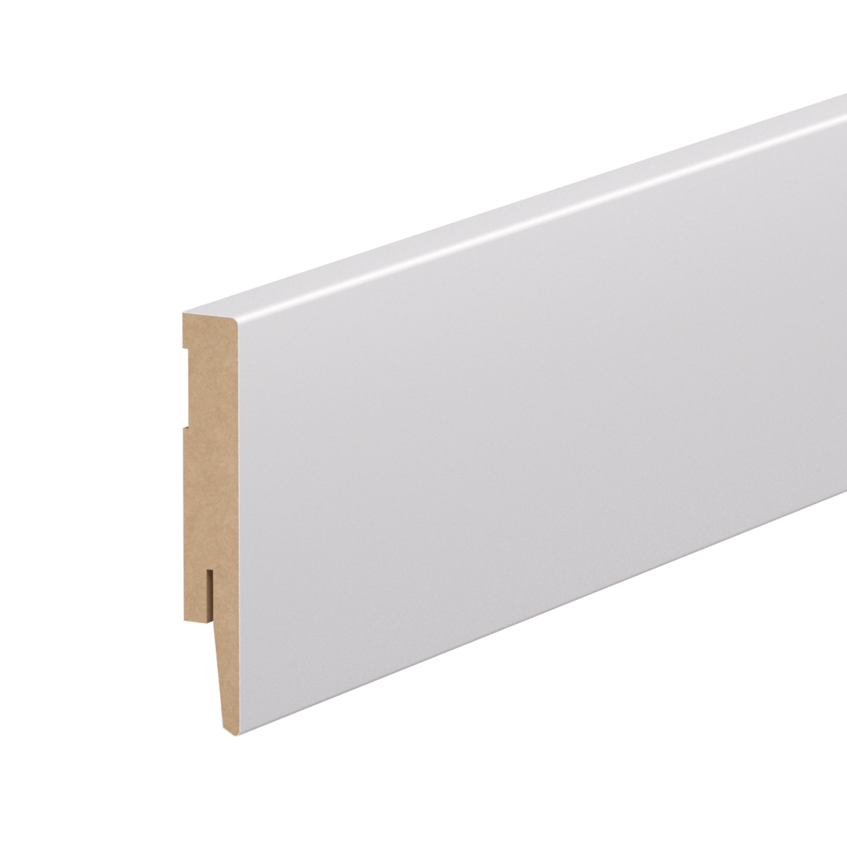 PRÓBKA 20 CM - Listwa przypodłogowa MDF - PRIMA 10cm - Biała Premium