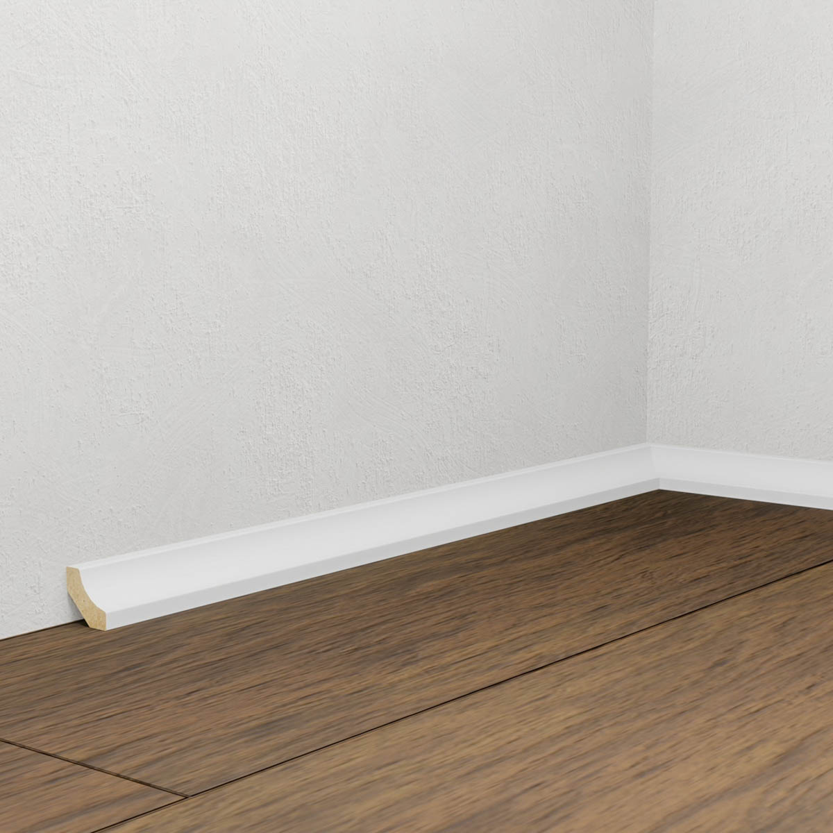 Listwa przypodłogowa MDF Biała Premium, 16x16 mm, Pedross