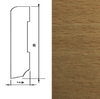 Drewniana listwa przypodłogowa lakierowana 60/16  (240 cm x 6 cm x 1,5 cm) Buk Jasny