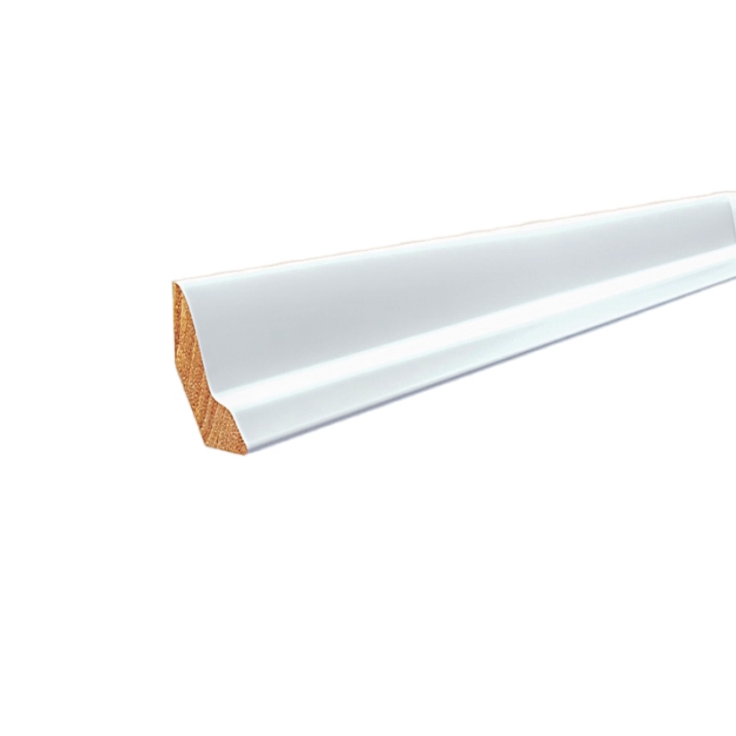 Listwa przypodłogowa drewniana lakierowana LP60 RAL 9003 (240 cm x 5 cm x 3 cm) biała