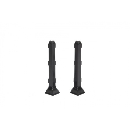 Narożnik zewnętrzny listwy podłogowej Creativa LP100 grafit RAL7021 - 2 szt