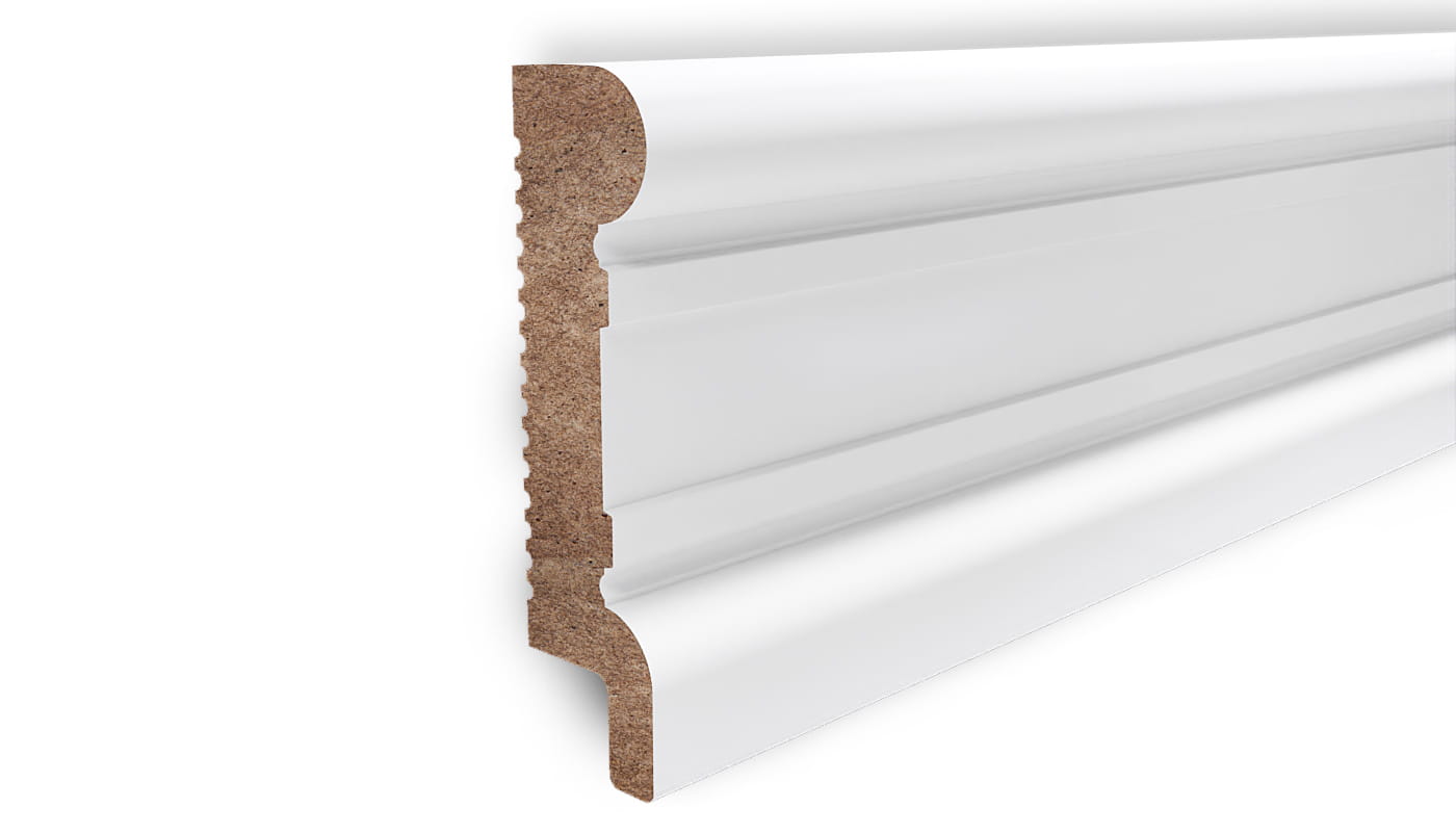 PRÓBKA 20 CM - Listwa wieńcząca do boazerii angielskiej PURE, lakierowana, wysokość 11 cm